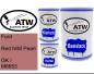 Preview: Ford, Red N/M Pearl, GK / M6653: 500ml Lackdose + 500ml Klarlack + 250ml Härter - Set, von ATW Autoteile West.